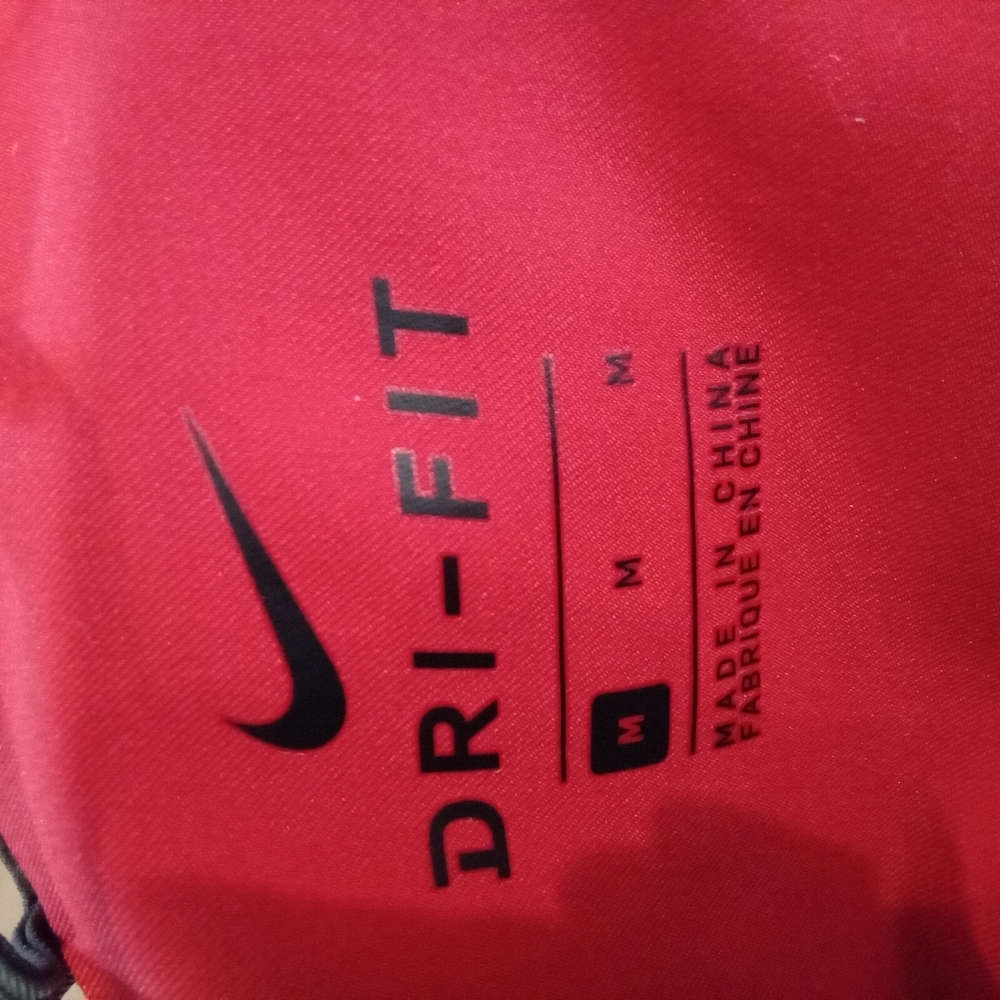 Nike Georgia Red Raiders Men's Size M Dri-Fit Zippered Jacket Red And Black - Picture 9 of 12